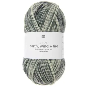 Laine à chaussette Socks Earth Wind + Fire 6 fils - 04 Vert Forest - 0...