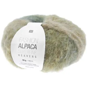 Fil de laine à tricoter Fashion Alpaca Superfine Heavens - 09 Vert Mos...
