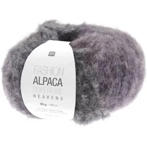 Fil de laine à tricoter Fashion Alpaca Superfine Heavens - 02 Violet F...