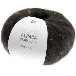 Pelote d'alpaga à tricoter Fashion Alpaca Sparks Joy -(...) - 08 Noir