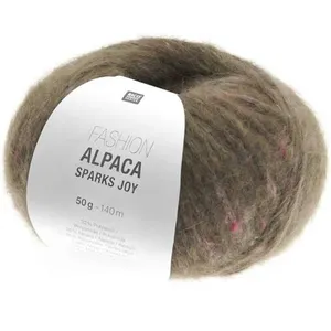 Pelote d'alpaga à tricoter Fashion Alpaca Sparks Joy - 07 Taupe Marron...