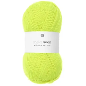 Rico Design Pelote de Laine à Chaussette Socks Neon 4 Fils - 100GR