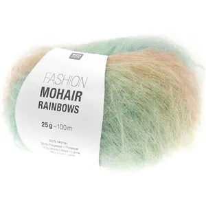 Pelote de laine et mohair FASHION MOHAIR RAINBOWS - 25GR - 01 multicol... pas cher