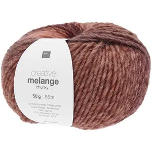 Pelote de laine à tricoter CREATIVE MELANGE CHUNKY - 76 Marron - 76 Ma...