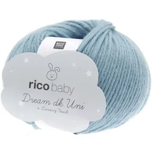 Fil à tricoter Rico Baby Dream Uni Dk - 23 Bleu TUrquoise - 23 Bleu TU...
