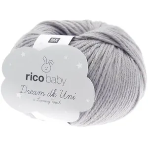Fil à tricoter Rico Baby Dream Uni Dk - 25 Gris Pierre - 25 Gris Pierr...