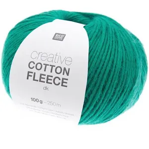 Pelote de coton Creative Cotton Fleece dk - 100 GR - 006 Vert Emeraude...