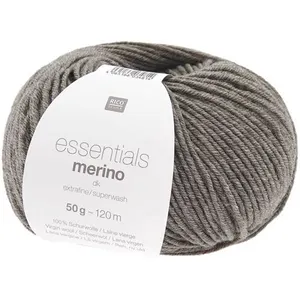 Fil de laine à tricoter ESSENTIALS MERINO DK - 102 Brun mélangé - 102 ...