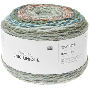 Pelote de laine à tricoter Creative Chic Unique - 200GR - 19 Multicolo...