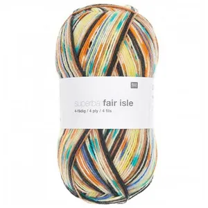 Pelote de laine à chaussettes à tricoter Superba Fair Isle 4 fils - 10...