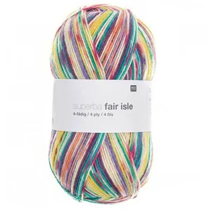 Pelote de laine à chaussettes à tricoter Superba Fair Isle 4 fils - 10...