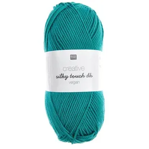 Fil à tricoter Creative Silky Touch Dk Vegan - 100gr - 025 Bleu Aigue-... pas cher