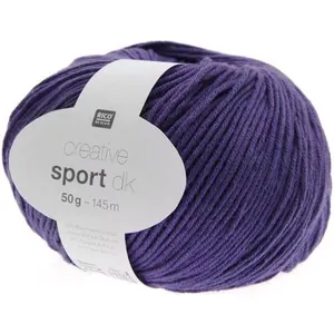 Coton à tricoter CREATIVE SPORT DK - Rico Design 030 Violette violet -... pas cher