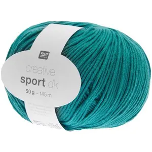 Coton à tricoter CREATIVE SPORT DK - Rico Design 032 Turquoise bleu - ... pas cher