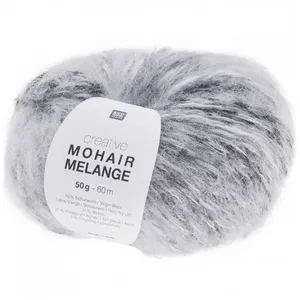 Pelote de laine et mohair à tricoter Creative Mohair Melange - 08 Girs...