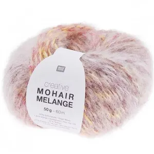 Pelote de laine et mohair à tricoter Creative Mohair Melange - 03 Past...