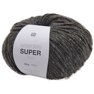 Pelote de laine à tricoter Essentials Super Aran - 15 Anthracite - 15 ...