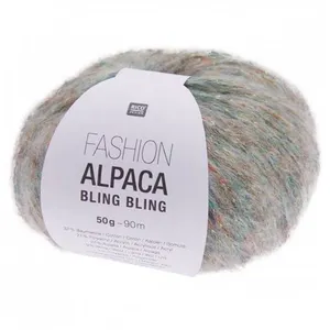 Pelote de Fashion Alpaca Bling Bling - Rico Design(...) - 3 Vert pas cher