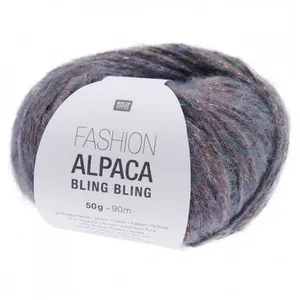 Pelote de Fashion Alpaca Bling Bling - Rico Design(...) - 5 Bleu pas cher
