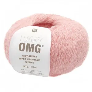 Fil exceptionnel à tricoter Luxury OMG - Rico Design(...) - 02 Rose