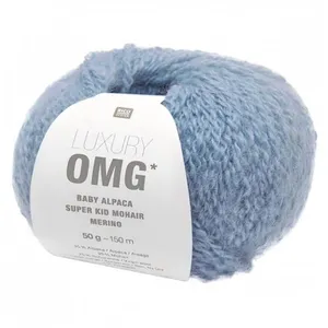 Fil exceptionnel à tricoter Luxury OMG - Rico Design(...) - 07 Bleu clair pas cher