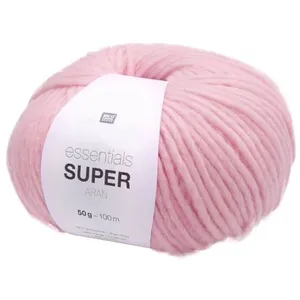 Pelote de laine à tricoter Essentials Super Aran -(...) - 04 Rose pas cher
