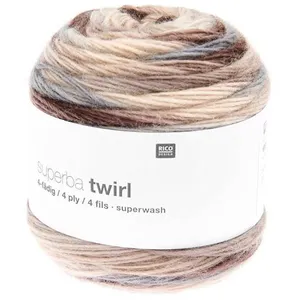 Laine à chaussette Superba Twirl 4 fils - 100GR - 002 multicolore gale...