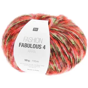 Pelote de Mohair à tricoter Fashion Fabulous 4 Aran - 004 Multicolore ...