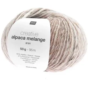 Fil à tricoter Creative Alpaca Melange Aran - 001 Multicolore Nature -...