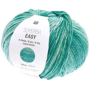 Laine à chaussette Superba Easy 8 fils - 150GR - Vert (007 - Aqua) - V... pas cher