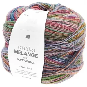 Rico Design Pelote de Laine Creative Melange Aran Wonderball - 200 GR