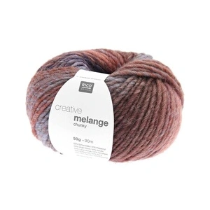 Pelote de laine à tricoter CREATIVE MELANGE CHUNKY - 74 Multicolore - ...