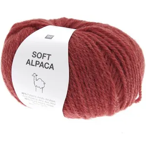 Pelote de laine et Alpaga SOFT ALPACA - Rico Design 10 Rouge - 10 Roug...