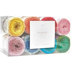Kit de 16 Pelotes de coton RICORUMI SPIN SPIN dk -(...) - Multicolore pas cher