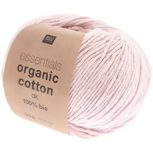 Coton à tricoter Essentials Organic Cotton DK - Rico Design 004 Rose -...