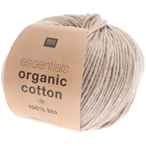 Coton à tricoter Essentials Organic Cotton DK - Rico Design Ecru (012 ...
