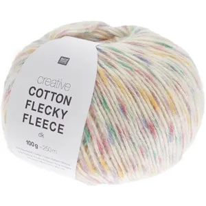 Pelote de coton Creative Cotton Flecky Fleece dk - Multicolore (004 - ... pas cher