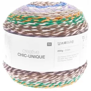 Pelote de laine à tricoter Creative Chic Unique - 200GR - 015 Hiver mu...
