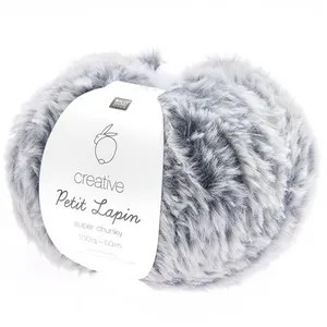 Pelote de fourrure Créative Petit Lapin Super Chunky - 100GR - 018 Ble... pas cher