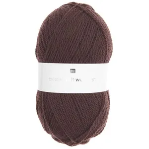 Fil de laine à tricoter Creative Soft Wool Aran - 100GR - 032 Marron M...