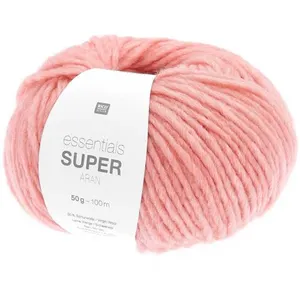 Pelote de laine à tricoter Essentials Super Aran - 017 Saumon - 017 Sa...