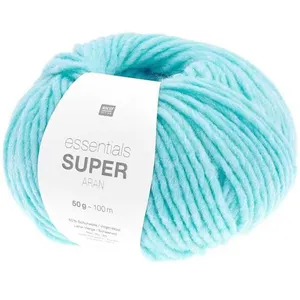 Pelote de laine à tricoter Essentials Super Aran - 018 Turquoise - 018...