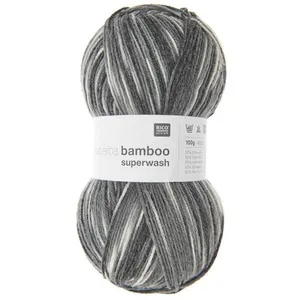 Pelote de laine à chaussettes à tricoter Superba bamboo superwash - 10...