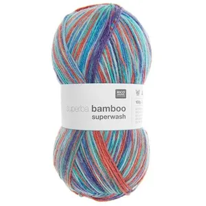 Pelote de laine à chaussettes à tricoter Superba bamboo superwash - 10...