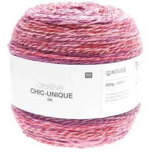Pelote de laine à tricoter Creative Chic Unique DK - 200GR - 001 Berry...