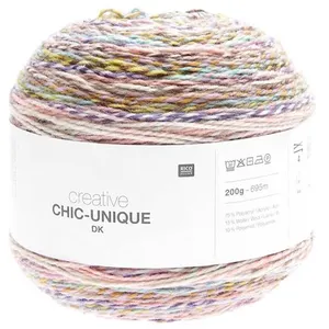 Pelote de laine à tricoter Creative Chic Unique DK - 200GR - 008 Wildf...