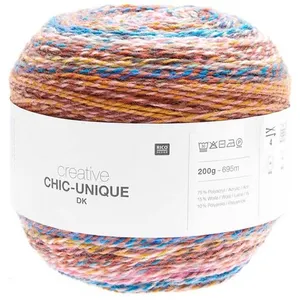 Pelote de laine à tricoter Creative Chic Unique DK - 200GR - 009 Flame...
