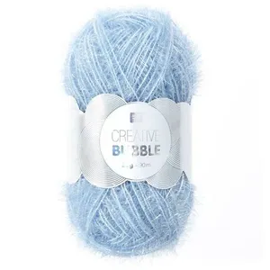 Laine Rico Creative Bubble - RICO DESIGN - 50 g - Bleu pigeon pas cher