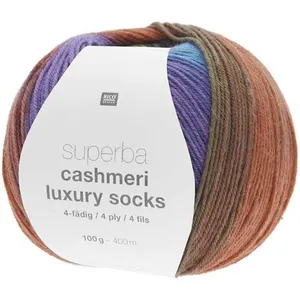 Pelote de Laine à Chaussettes Superba Cashmeri Luxury Socks 4 fils - 1...