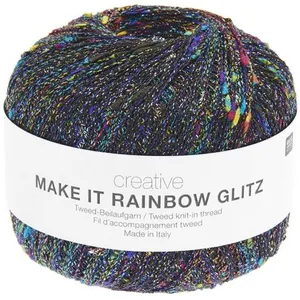 Fil complément à tricoter Creative Make It Rainbow Glitz -(...) - 01 N... pas cher